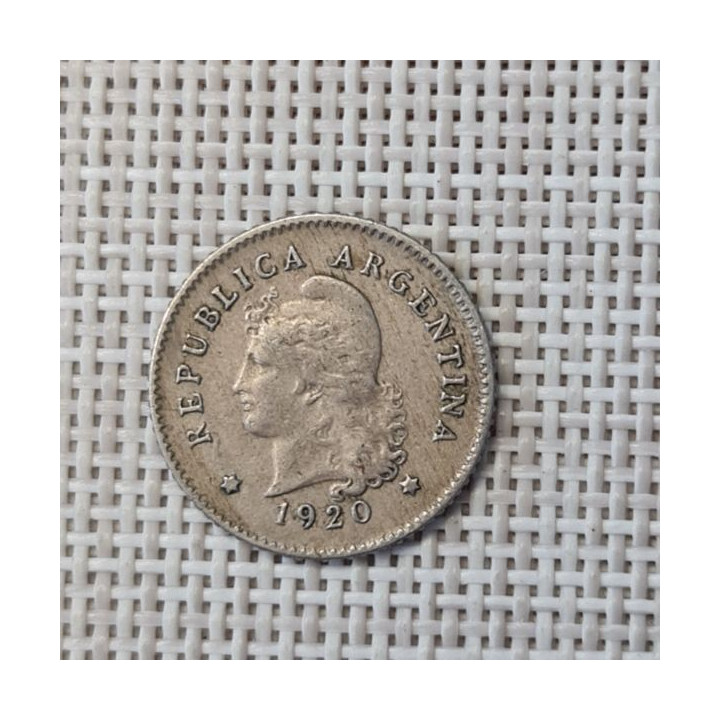 Argentina 10 Centavos 1920 KM-35 VF