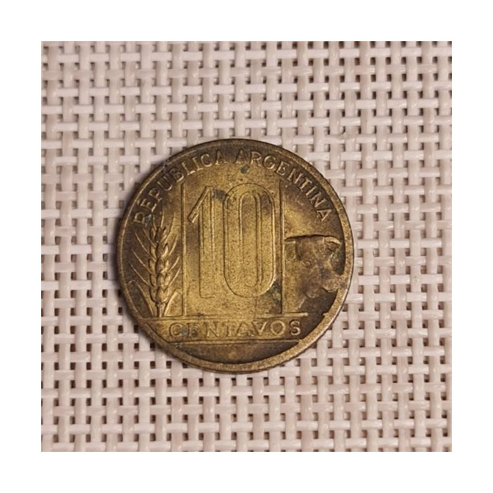 Argentina 10 Centavos 1947 KM-41 VF