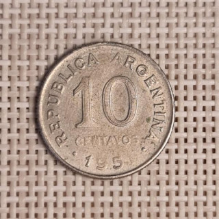 Argentina 10 Centavos 1951 KM-47 VF