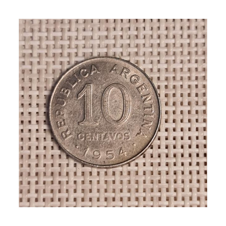 Argentina 10 Centavos 1954 KM-51 VF