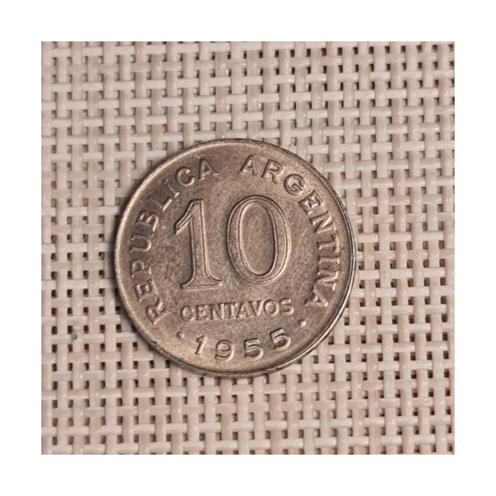 Argentina 10 Centavos 1955 KM-51 VF