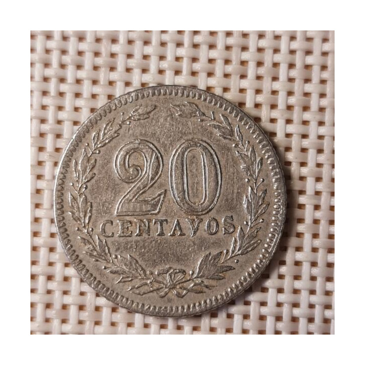 Argentina 20 Centavos 1905 KM-36 VF