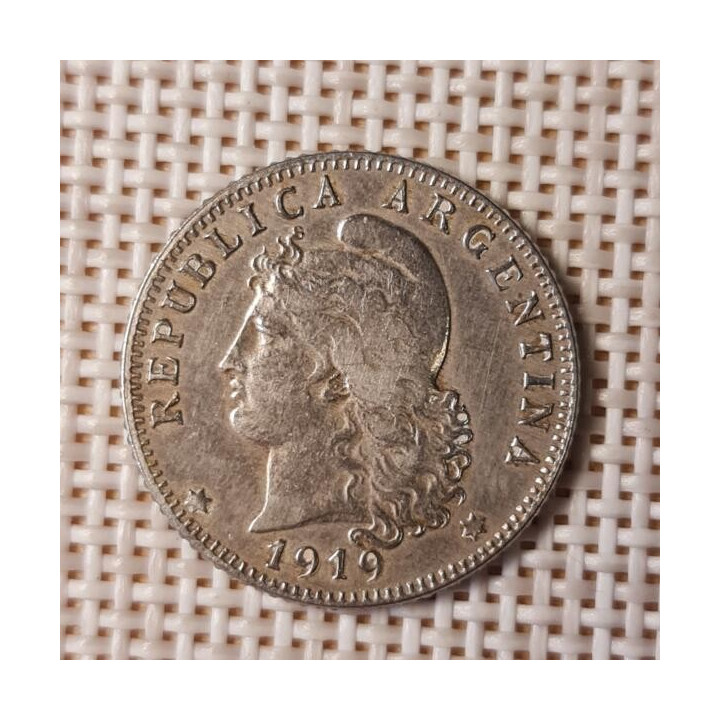 Argentina 20 Centavos 1919 KM-36 VF