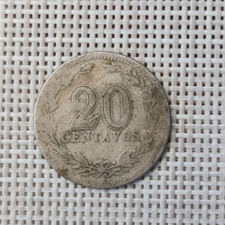 Argentina 20 Centavos 1921 KM-36 F