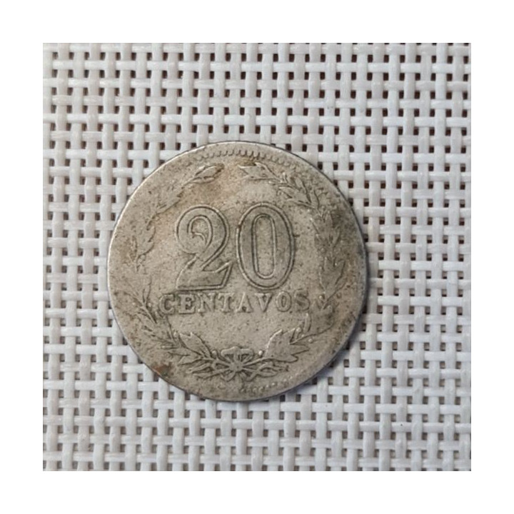 Argentina 20 Centavos 1921 KM-36 F