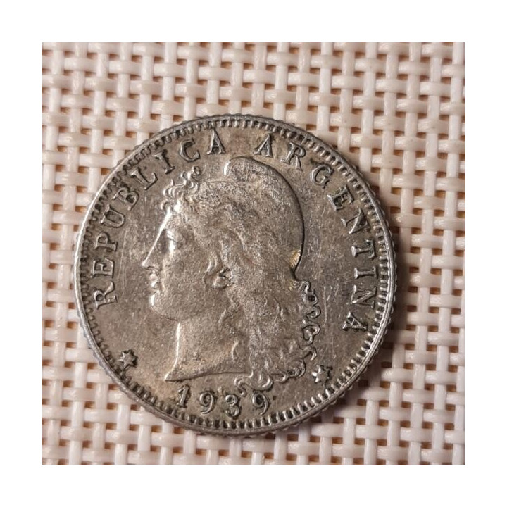 Argentina 20 Centavos 1939 KM-36 VF