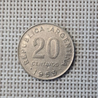 Argentina 20 Centavos 1953 KM-48a VF