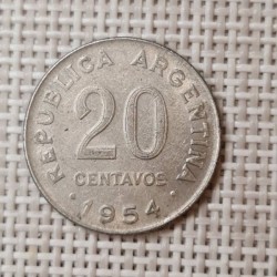 Argentina 20 Centavos 1954 KM-52 VF