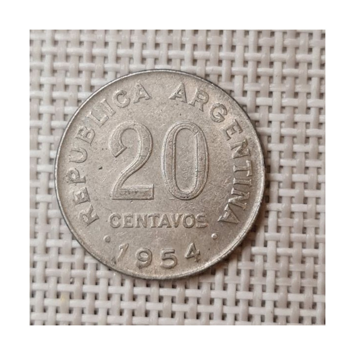 Argentina 20 Centavos 1954 KM-52 VF