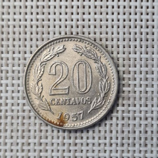 Argentina 20 Centavos 1957 KM-55 VF