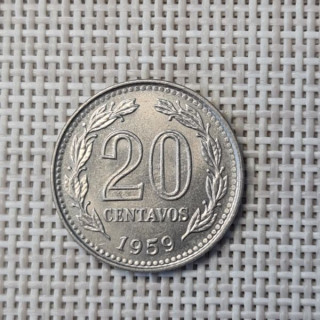 Argentina 20 Centavos 1959 KM-55 VF