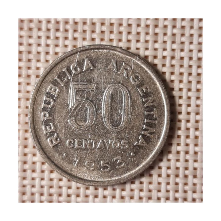 Argentina 50 Centavos 1953 KM-49 VF