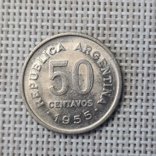 Argentina 50 Centavos 1955 KM-49 VF