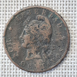 Argentina 2 Centavos 1885 KM-33 F