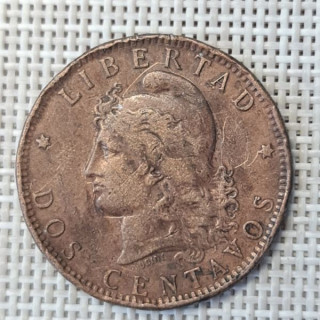 Argentina 2 Centavos 1891 KM-33 F