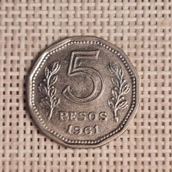 Argentina 5 Pesos 1961 KM-59 VF