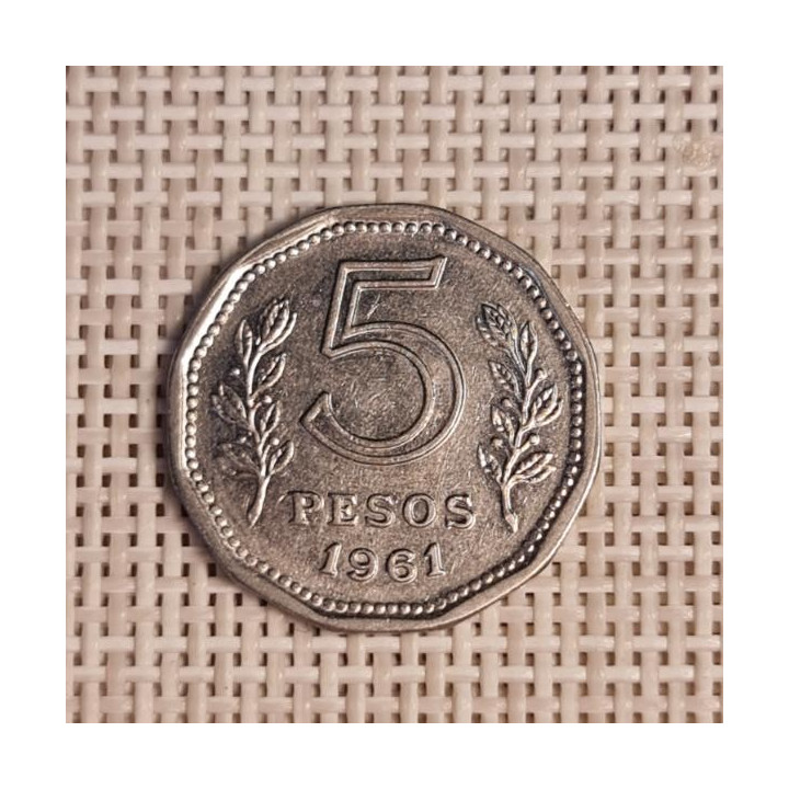 Argentina 5 Pesos 1961 KM-59 VF
