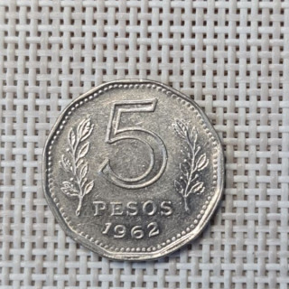 Argentina 5 Pesos 1962 KM-59 VF