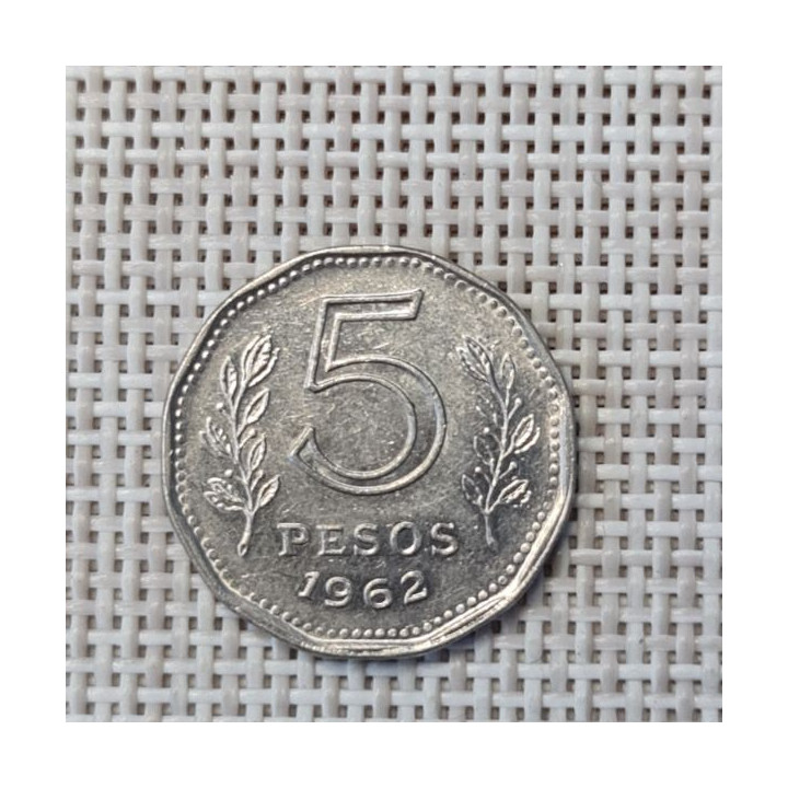 Argentina 5 Pesos 1962 KM-59 VF
