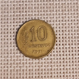 Argentina 10 Centavos 1971 KM-66 VF