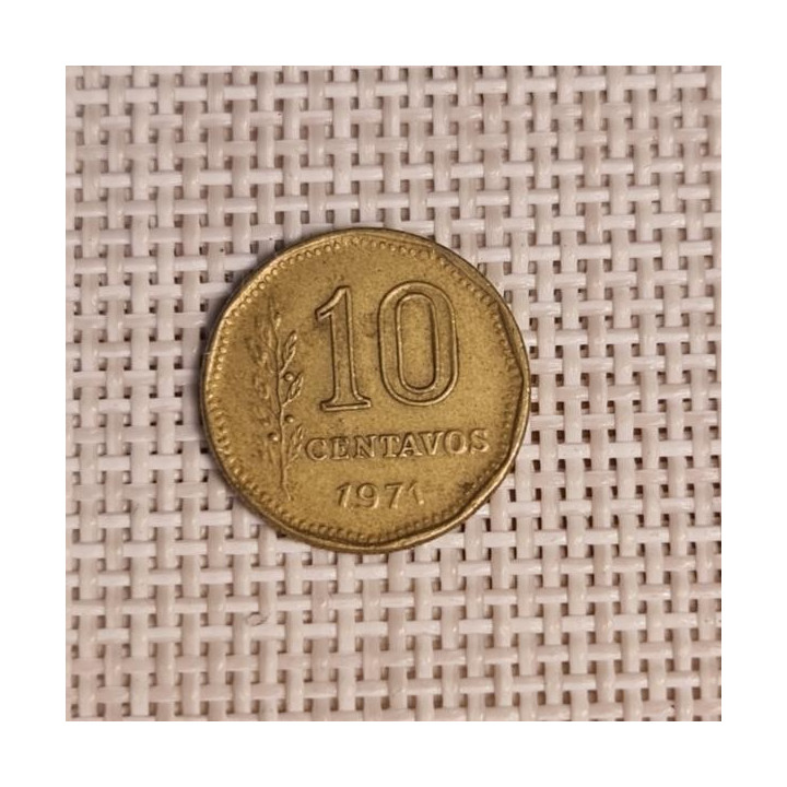 Argentina 10 Centavos 1971 KM-66 VF