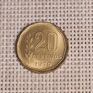 Argentina 20 Centavos 1970 KM-67 VF