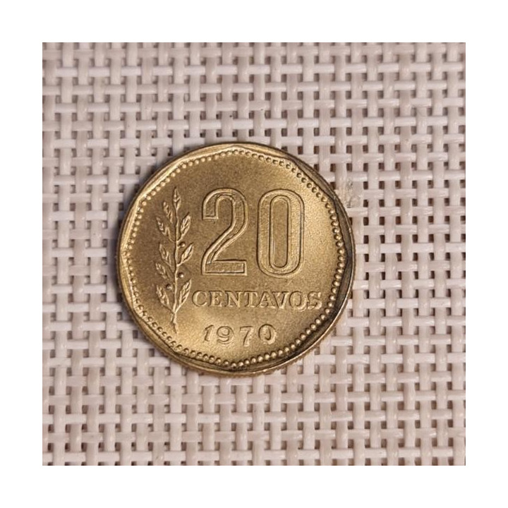 Argentina 20 Centavos 1970 KM-67 VF