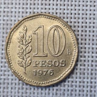 Argentina 10 Pesos 1976 KM-72 XF