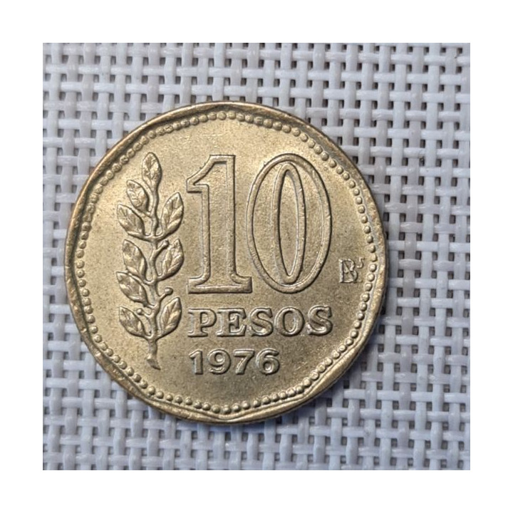 Argentina 10 Pesos 1976 KM-72 XF