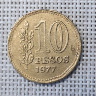Argentina 10 Pesos 1977 KM-72 VF