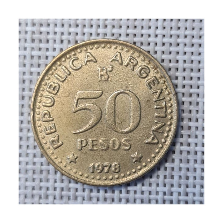 Argentina 50 Pesos 1978 "San Martín" KM-81 VF