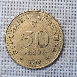 Argentina 50 Pesos 1979 "Patagonia Conquest" KM-84 VF