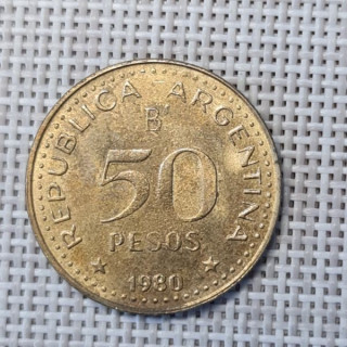 Argentina 50 Pesos 1980 KM-83a VF