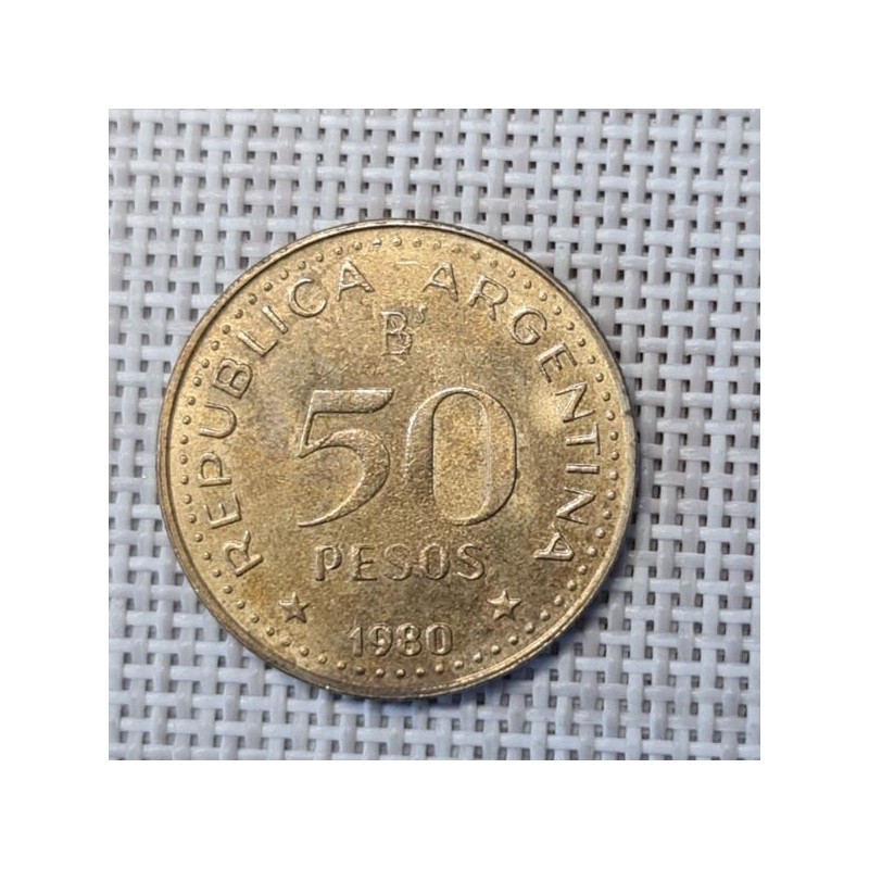 Argentina 50 Pesos 1980 KM-83a VF