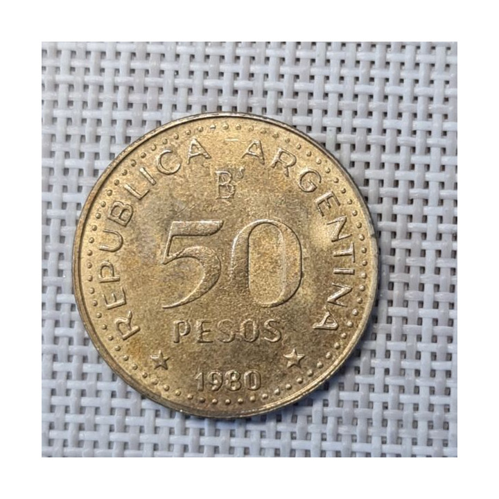 Argentina 50 Pesos 1980 KM-83a VF