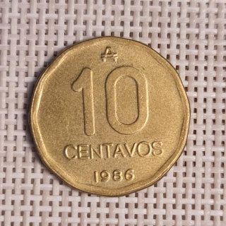 Argentina 10 Centavos 1986 KM-98 VF