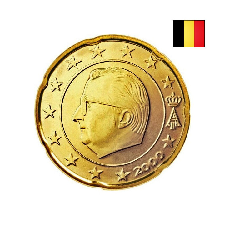 Belgium 20 Euro Cent 2000 UNC