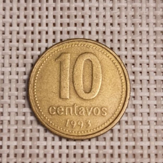 Argentina 10 Centavos 1993 KM-107 VF