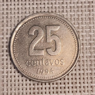 Argentina 25 Centavos 1994 KM-110a VF