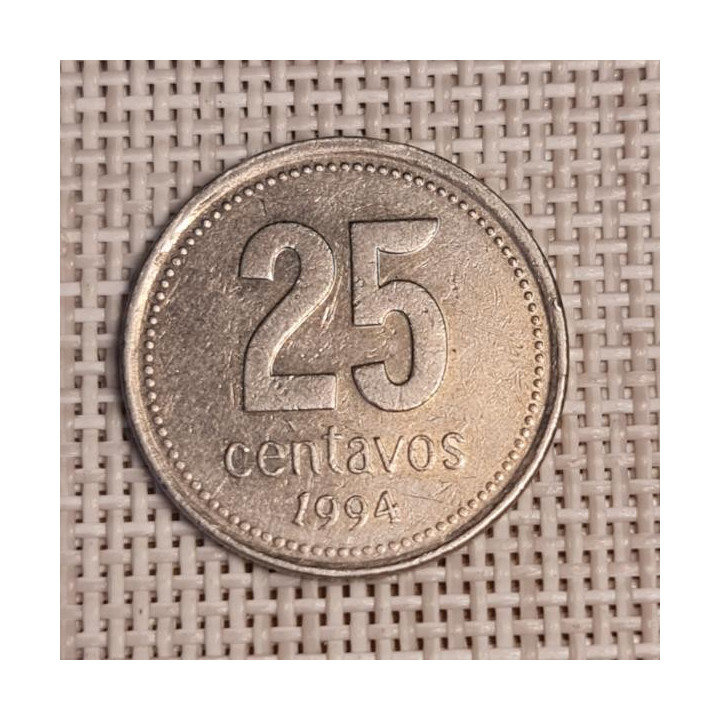 Argentina 25 Centavos 1994 KM-110a VF
