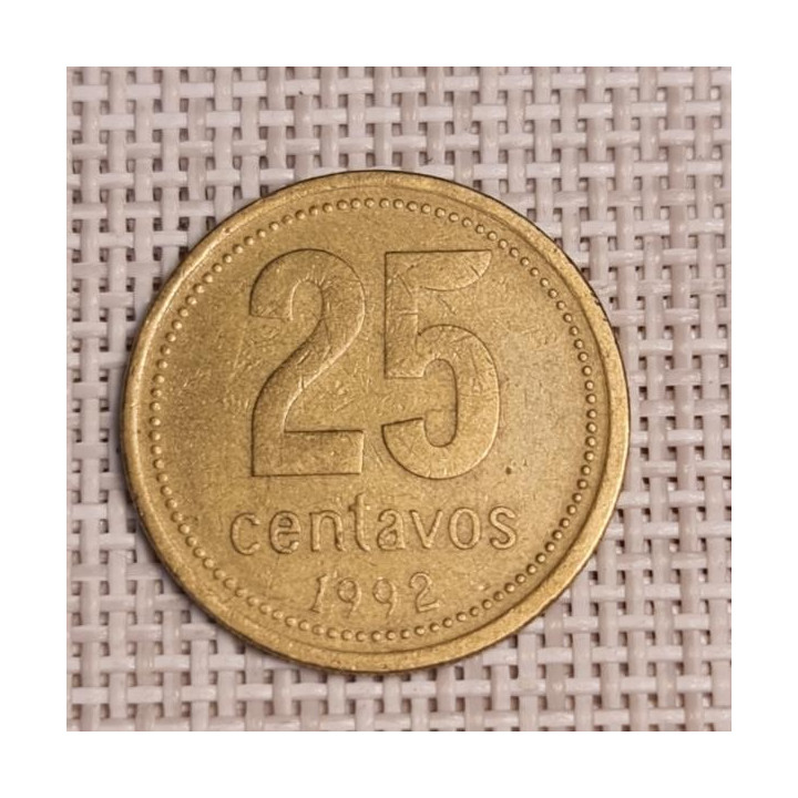 Argentina 25 Centavos 1992 KM-110.1 VF