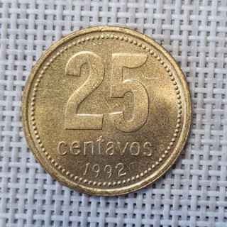 Argentina 25 Centavos 1992 KM-110.1 XF