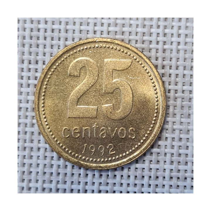 Argentina 25 Centavos 1992 KM-110.1 XF