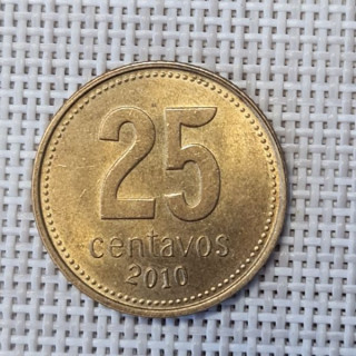 Argentina 25 Centavos 2010 KM-110.1 XF