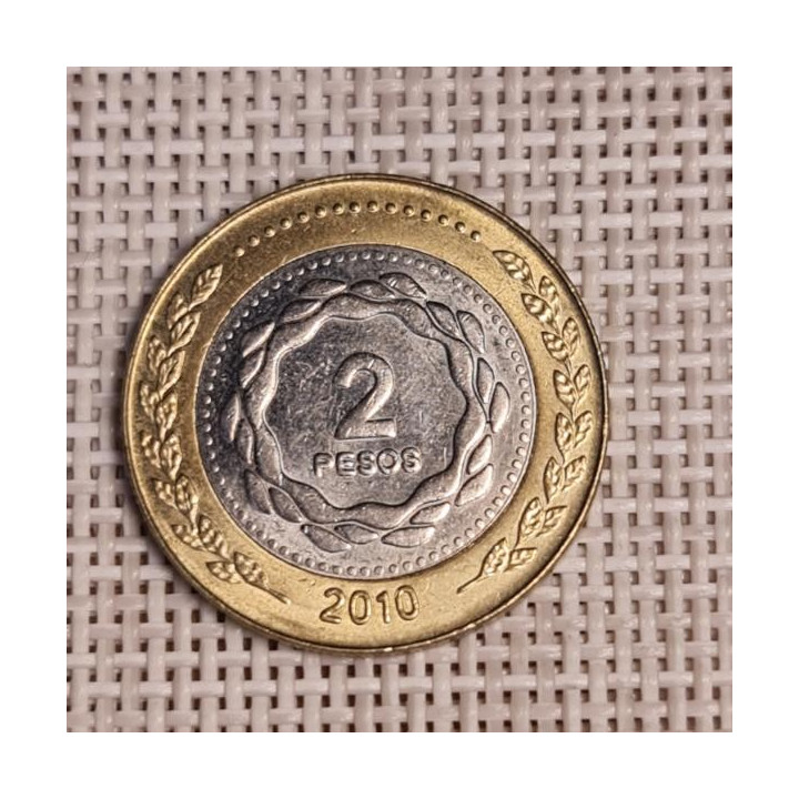 Argentina 2 Pesos 2010 KM-165 VF