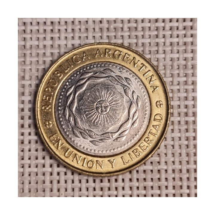 Argentina 2 Pesos 2010 KM-165 VF