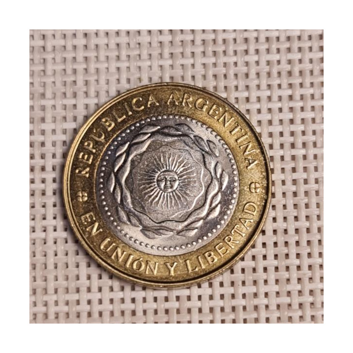 Argentina 2 Pesos 2014 KM-165 VF