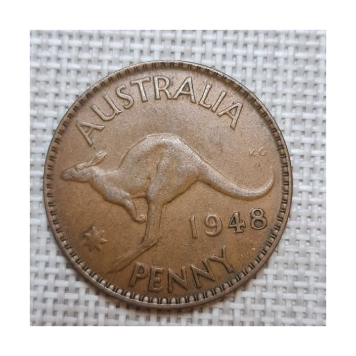 Australia 1 Penny 1948 KM-36 VF