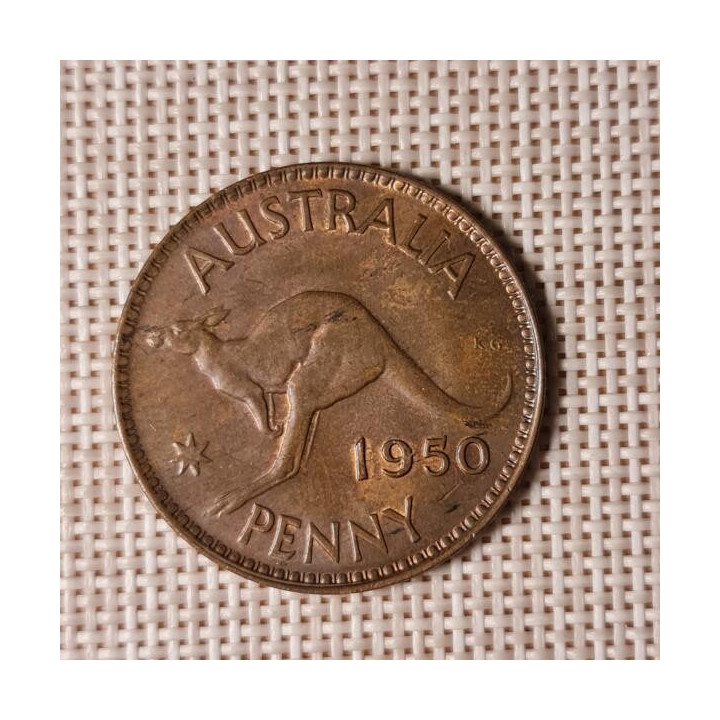 Australia 1 Penny 1950 KM-43 VF