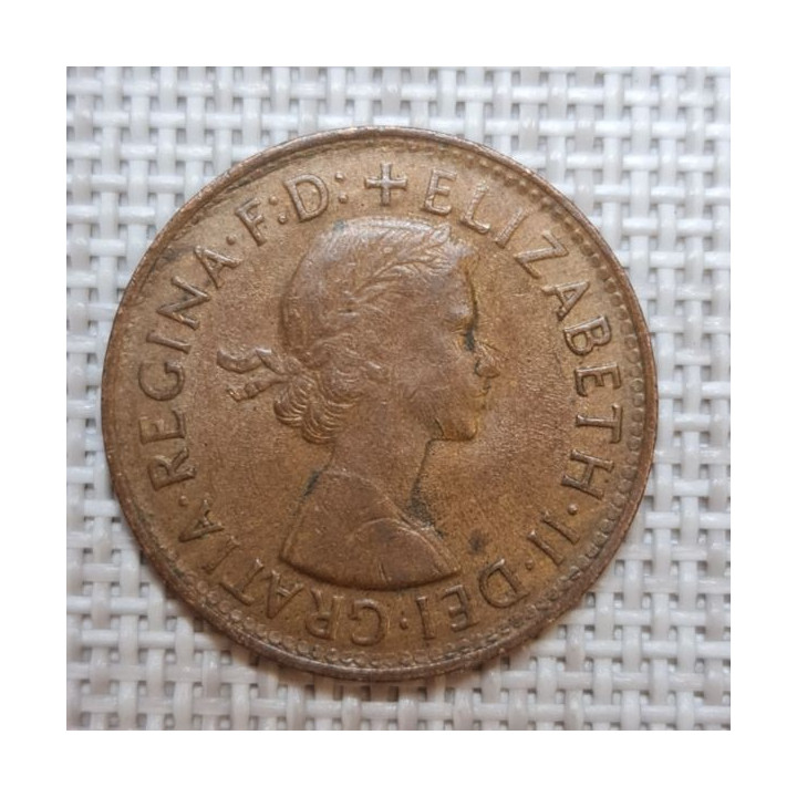 Australia ½ Penny 1960 KM-61 VF
